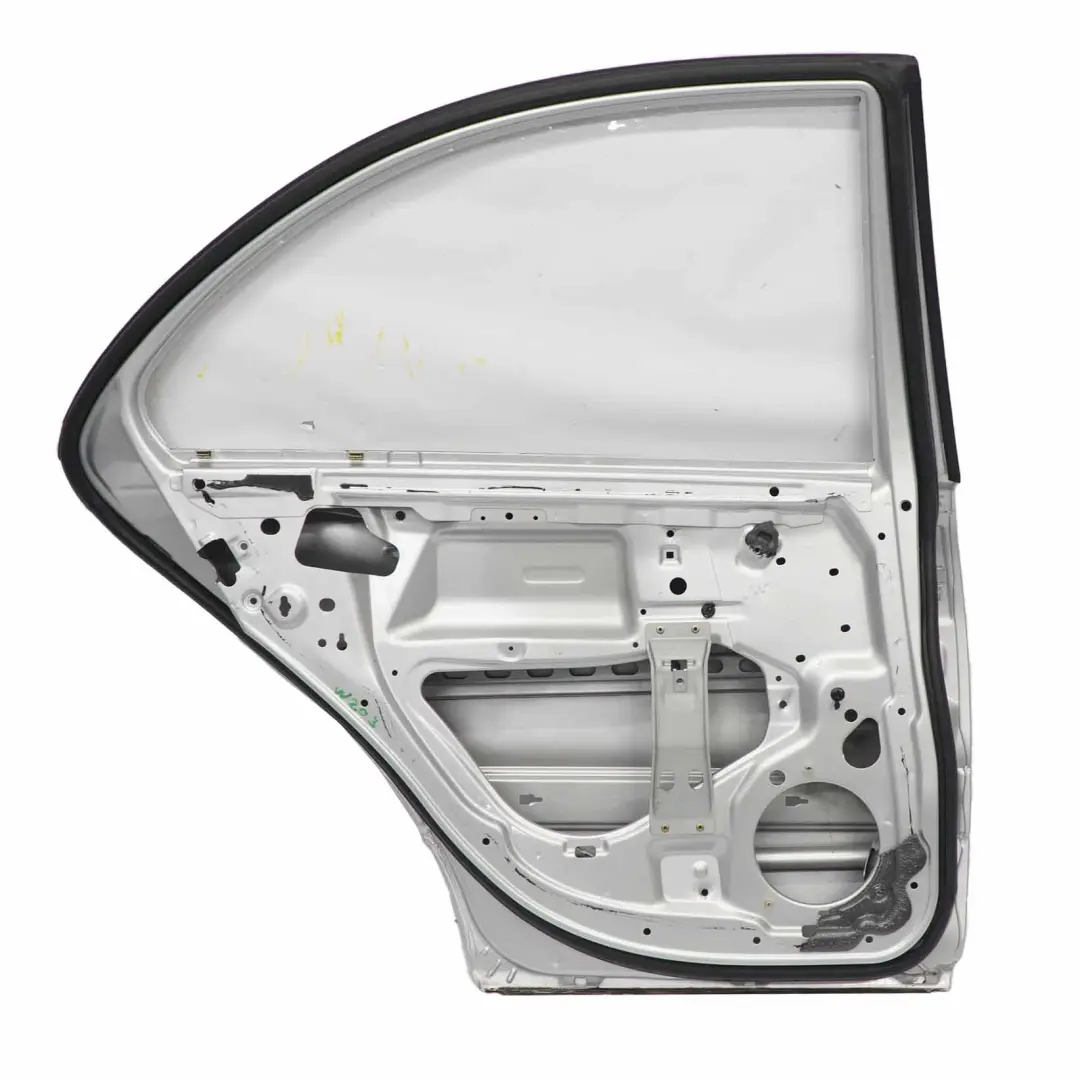 Door Rear Left N/S Saloon Iridium Silver Metallic - 775 to Mercedes W203 with Part number A2037300705 Mercedes W203 Door Rear Left N/S Saloon Iridium Silver Metallic - 775 - SKU A2037300705-IRS - Part number A2037300705