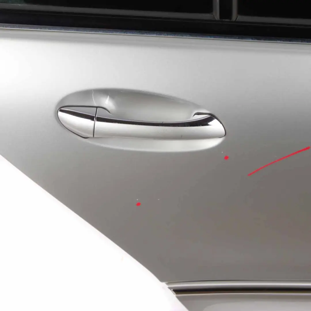 Door Rear Right O/S Brilliant Silver Metallic - 744 to Mercedes W203 with Part number A2037300805 Mercedes W203 Door Rear Right O/S Brilliant Silver Metallic - 744 - SKU A2037300805-BRS - Part number A2037300805
