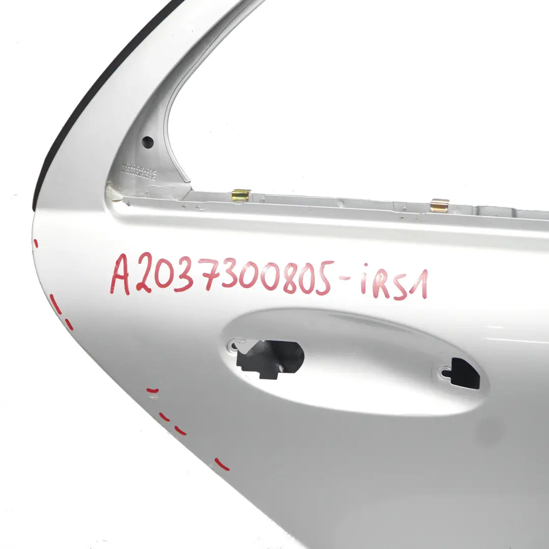 Mercedes W203 Drzwi Prawe Tylne Prawy Tył Srebrny Metalik - SKU A2037300805-IRS1 - Numer Części A2037300805