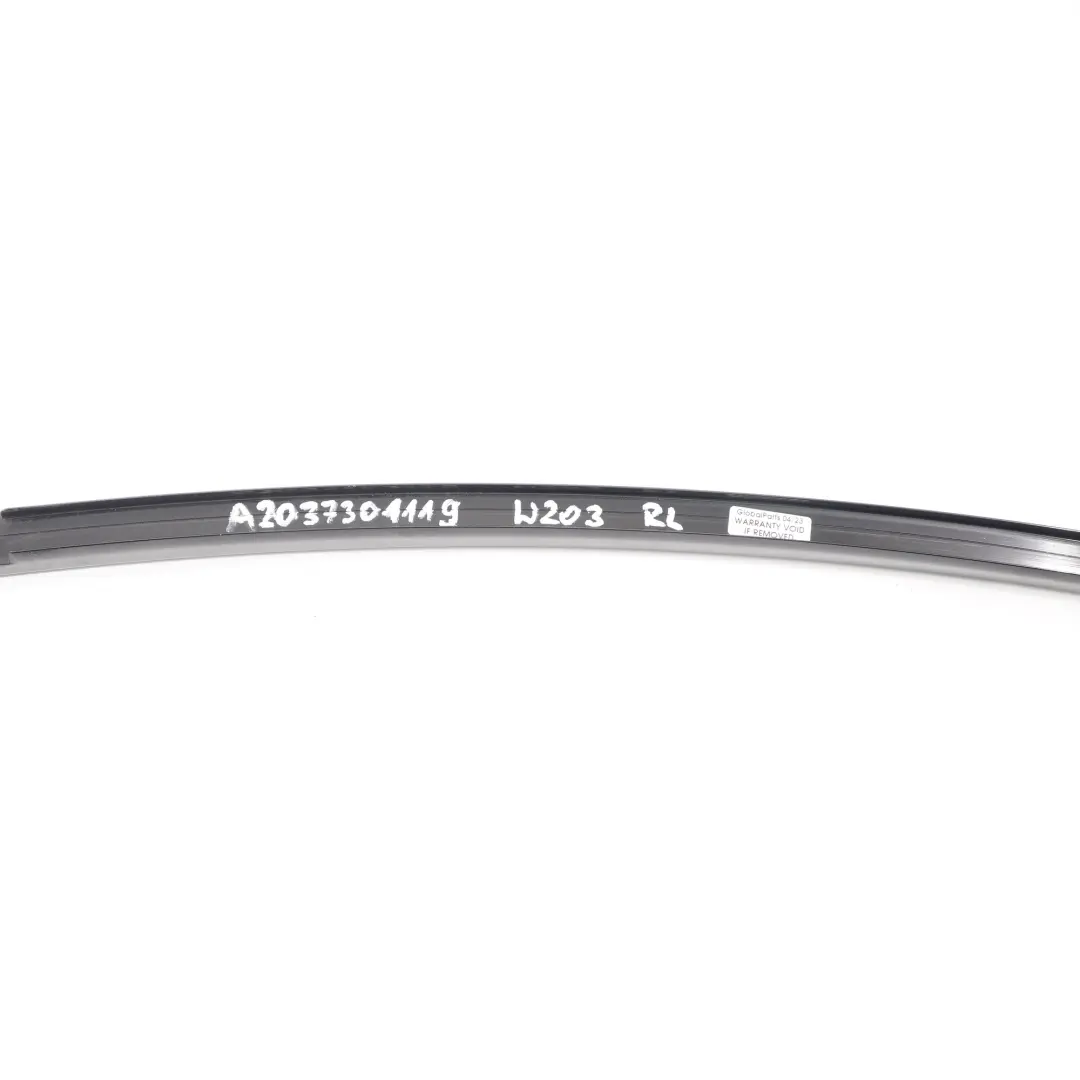 Mercedes W203 Touring Window Pillar Rear Left N/S Finisher Strip - SKU A2037301119 - Part number A2037301119