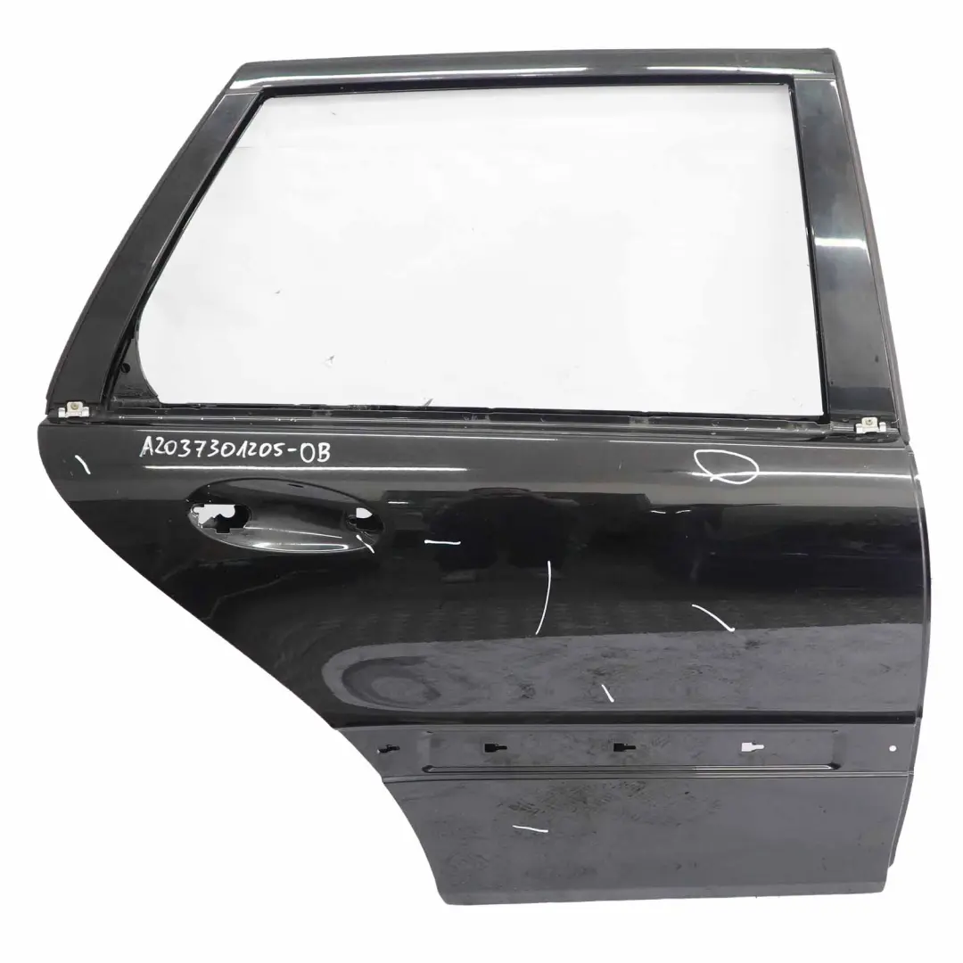 Mercedes W203 Estate Porta posteriore destra Obsidian Black Metallic - 197 - SKU A2037301205-OB - Numero di parte A2037301205
