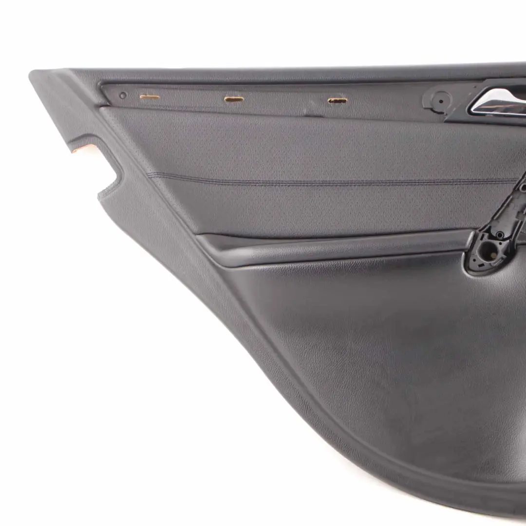 Mercedes W203 Door Card Rear Left N/S Trim Panel Imitation Leather Black - SKU A2037303362-1 - Part number A2037303362