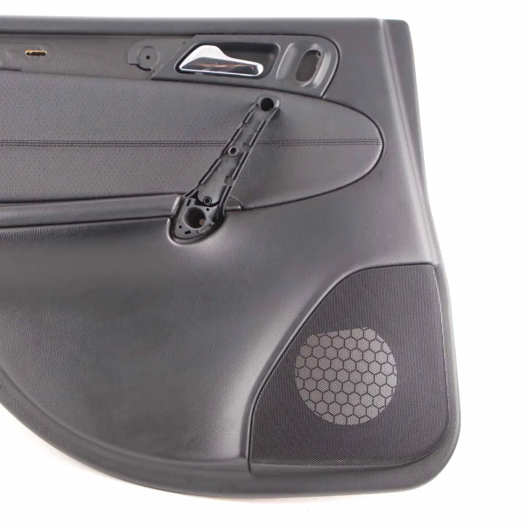 Mercedes W203 Door Card Rear Left N/S Trim Panel Imitation Leather Black - SKU A2037303362-1 - Part number A2037303362