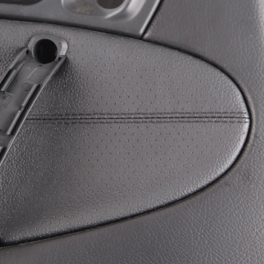 Mercedes W203 Door Card Rear Left N/S Trim Panel Imitation Leather Black - SKU A2037303362-1 - Part number A2037303362