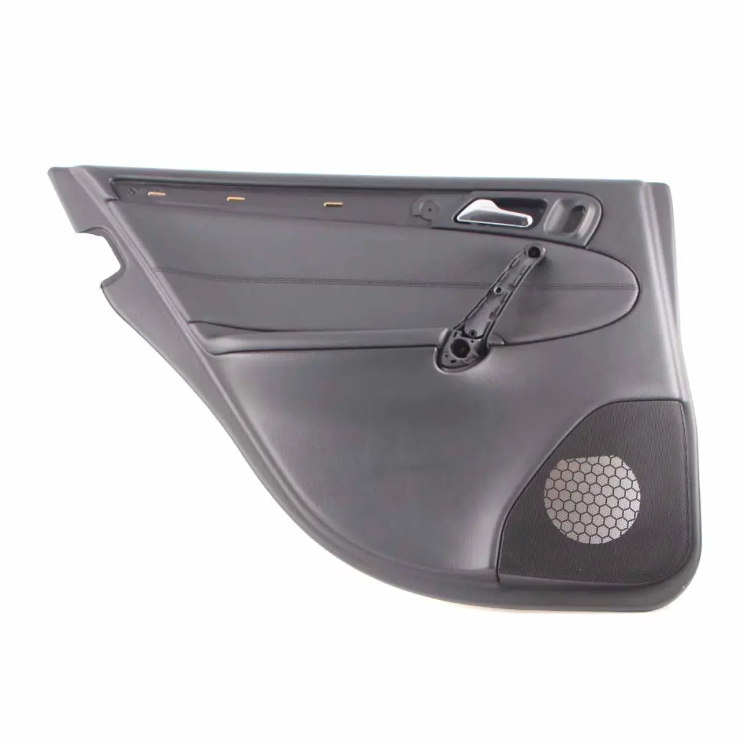 Door Card Rear Left N/S Trim Panel Imitation Leather Black to Mercedes W203 with Part number A2037303362 Mercedes W203 Door Card Rear Left N/S Trim Panel Imitation Leather Black - SKU A2037303362 - Part number A2037303362