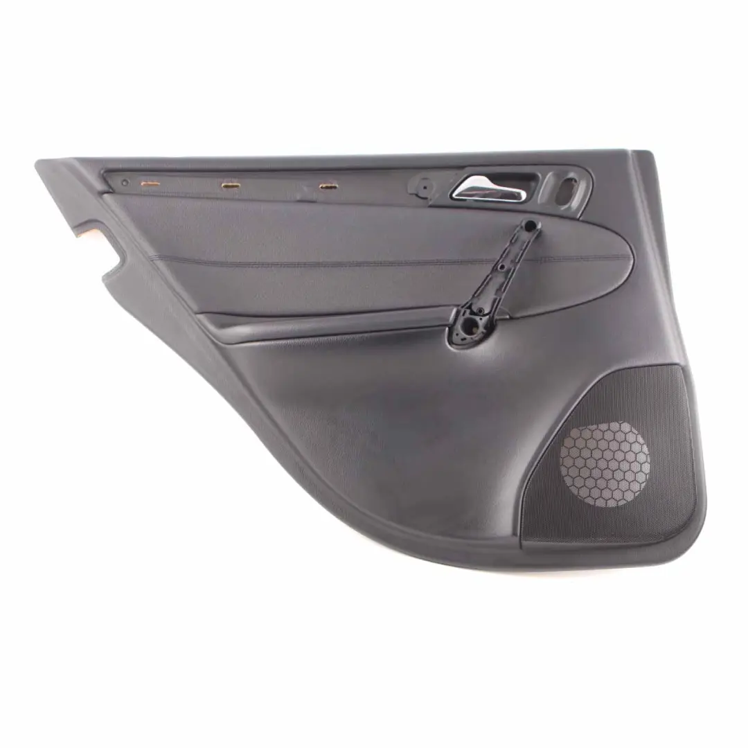 Door Card Rear Left N/S Trim Panel Imitation Leather Black to Mercedes W203 with Part number A2037303362 Mercedes W203 Door Card Rear Left N/S Trim Panel Imitation Leather Black - SKU A2037303362 - Part number A2037303362