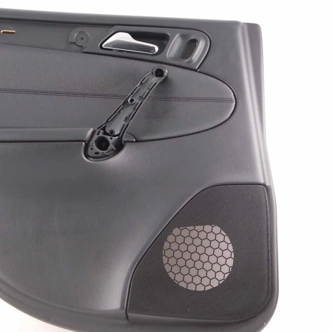 Mercedes W203 Door Card Rear Left N/S Trim Panel Imitation Leather Black - SKU A2037303362 - Part number A2037303362