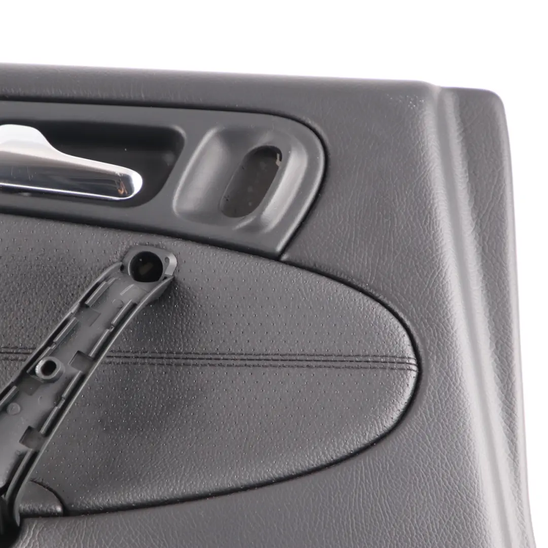 Door Card Rear Left N/S Trim Panel Imitation Leather Black to Mercedes W203 with Part number A2037303362 Mercedes W203 Door Card Rear Left N/S Trim Panel Imitation Leather Black - SKU A2037303362 - Part number A2037303362