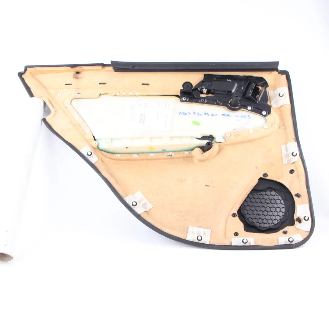 Door Card Rear Right O/S Trim Panel Imitation Leather to Mercedes W203 with Part number A2037303462 Mercedes W203 Door Card Rear Right O/S Trim Panel Imitation Leather - SKU A2037303462 - Part number A2037303462