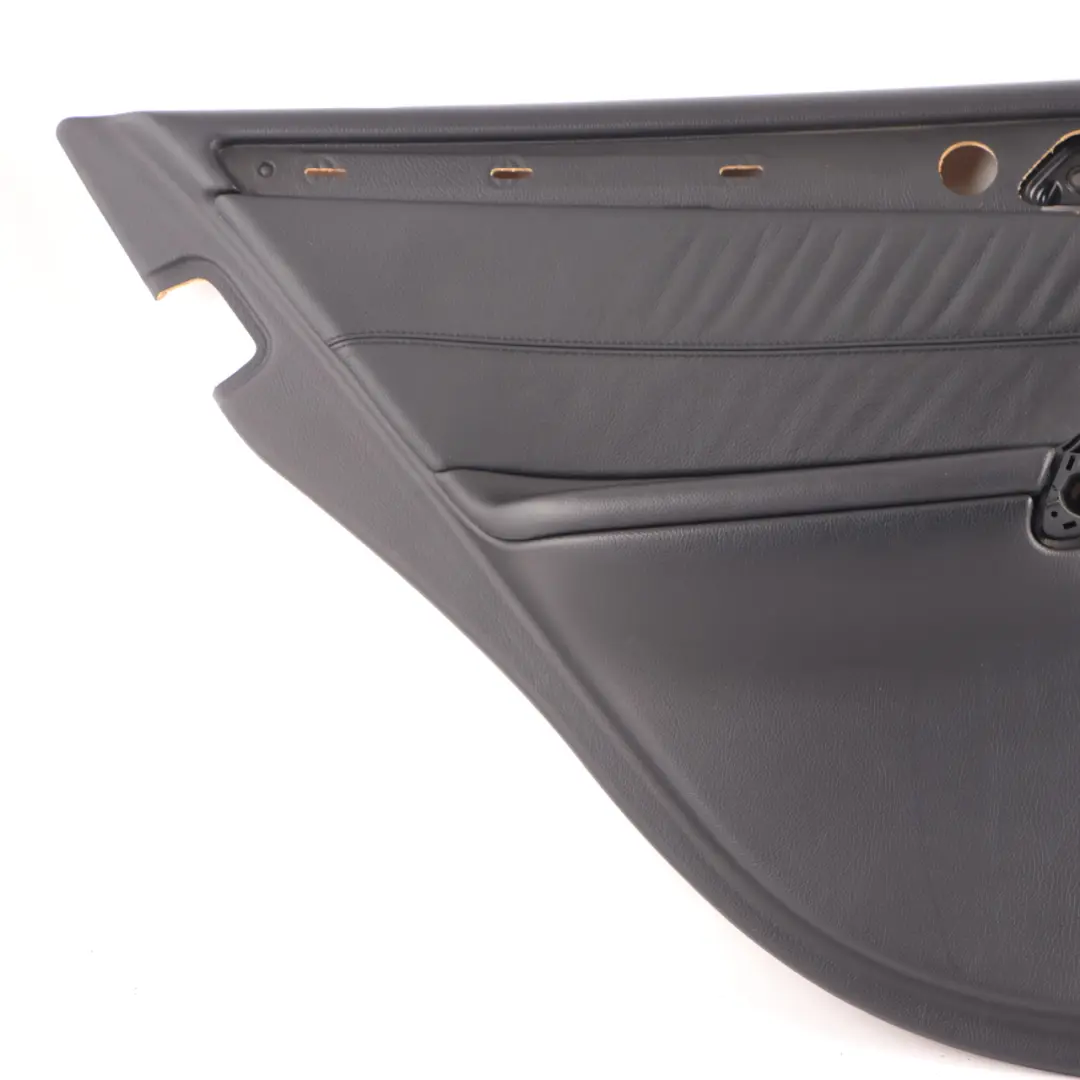 Mercedes W203 Door Card Rear Left N/S Trim Panel Black Leather - SKU A2037303762-1 - Part number A2037303762