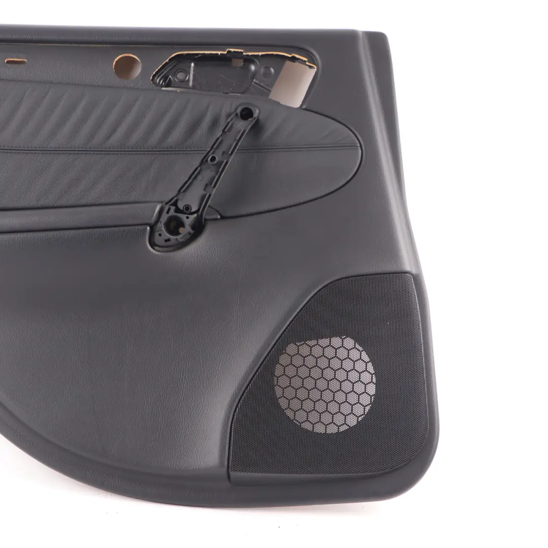 Mercedes W203 Door Card Rear Left N/S Trim Panel Black Leather - SKU A2037303762-1 - Part number A2037303762