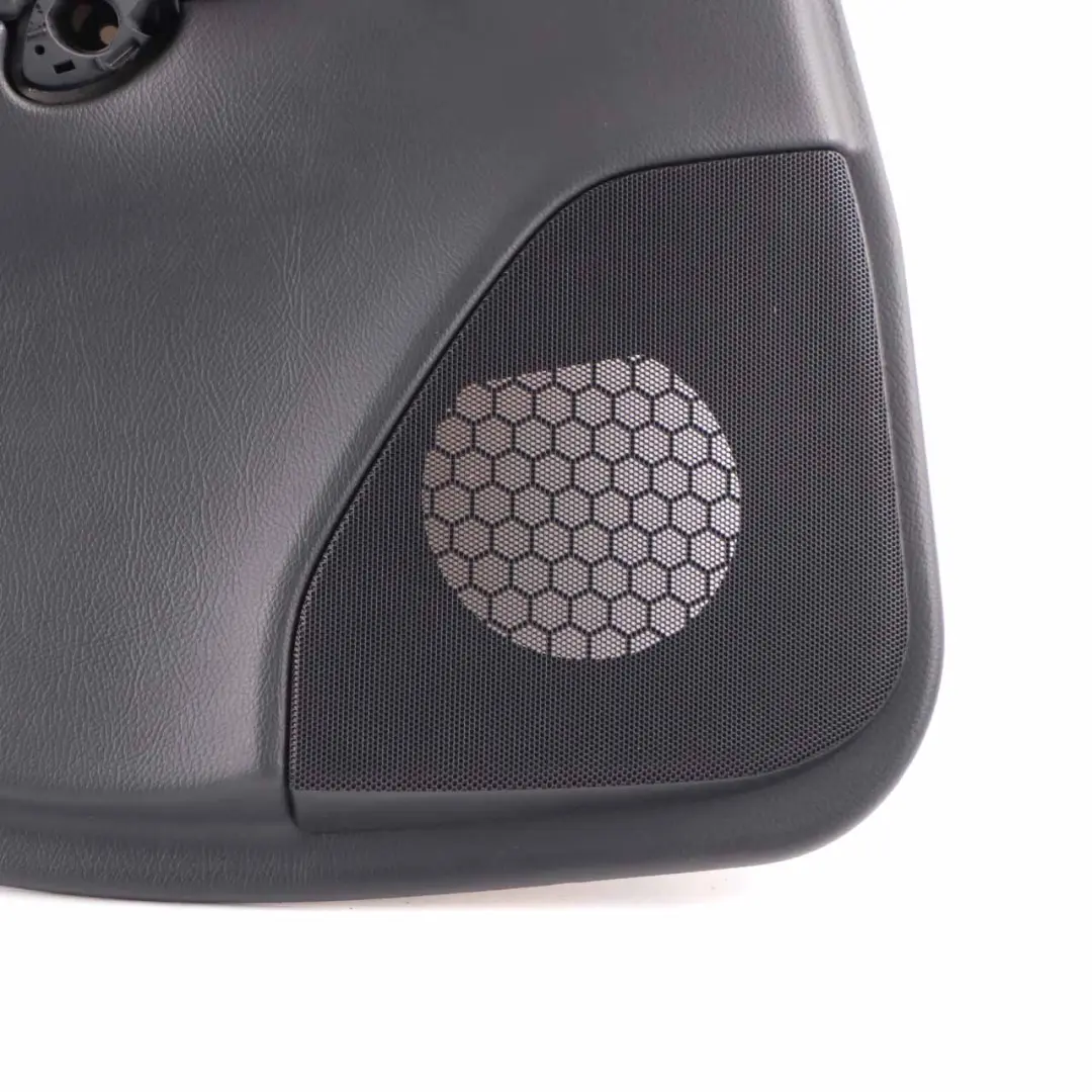 Door Card Rear Left N/S Trim Panel Black Leather to Mercedes W203 with Part number A2037303762 Mercedes W203 Door Card Rear Left N/S Trim Panel Black Leather - SKU A2037303762-1 - Part number A2037303762