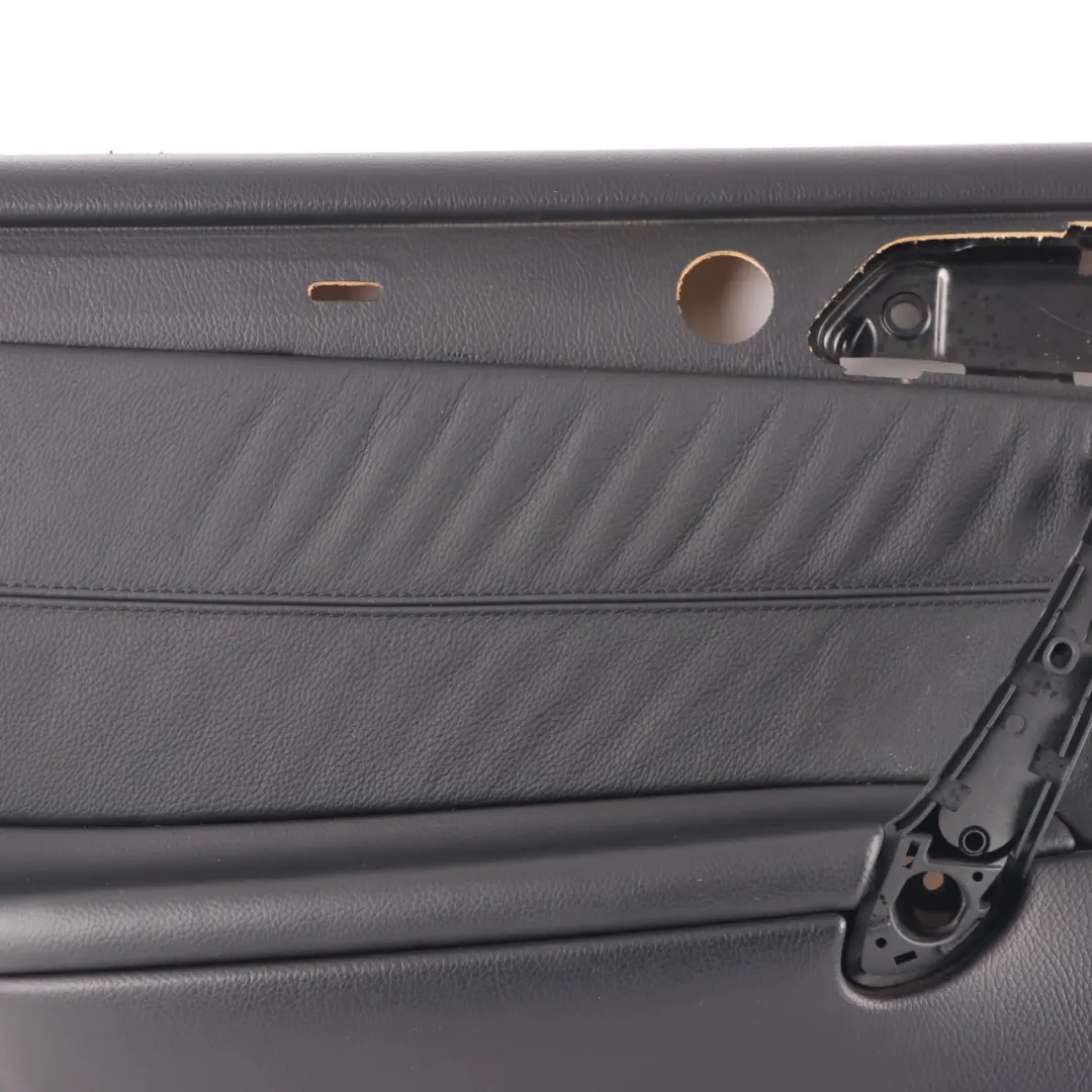 Door Card Rear Left N/S Trim Panel Black Leather to Mercedes W203 with Part number A2037303762 Mercedes W203 Door Card Rear Left N/S Trim Panel Black Leather - SKU A2037303762-1 - Part number A2037303762