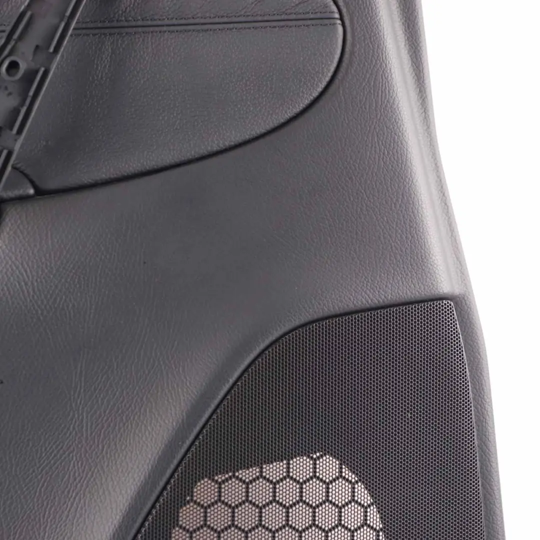 Door Card Rear Left N/S Trim Panel Black Leather to Mercedes W203 with Part number A2037303762 Mercedes W203 Door Card Rear Left N/S Trim Panel Black Leather - SKU A2037303762-1 - Part number A2037303762