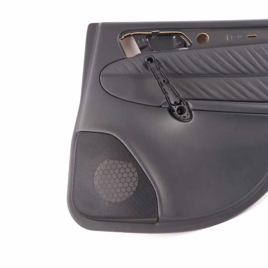 Mercedes W203 Door Card Rear Right O/S Trim Panel Black Leather - SKU A2037303862-1 - Part number A2037303862