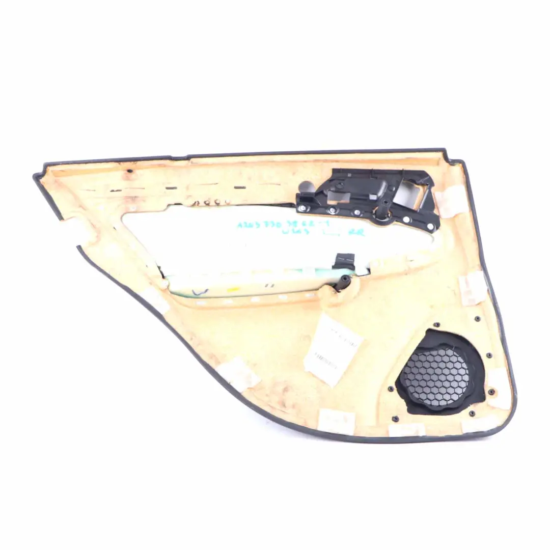 Mercedes W203 Door Card Rear Right O/S Trim Panel Black Leather - SKU A2037303862-1 - Part number A2037303862