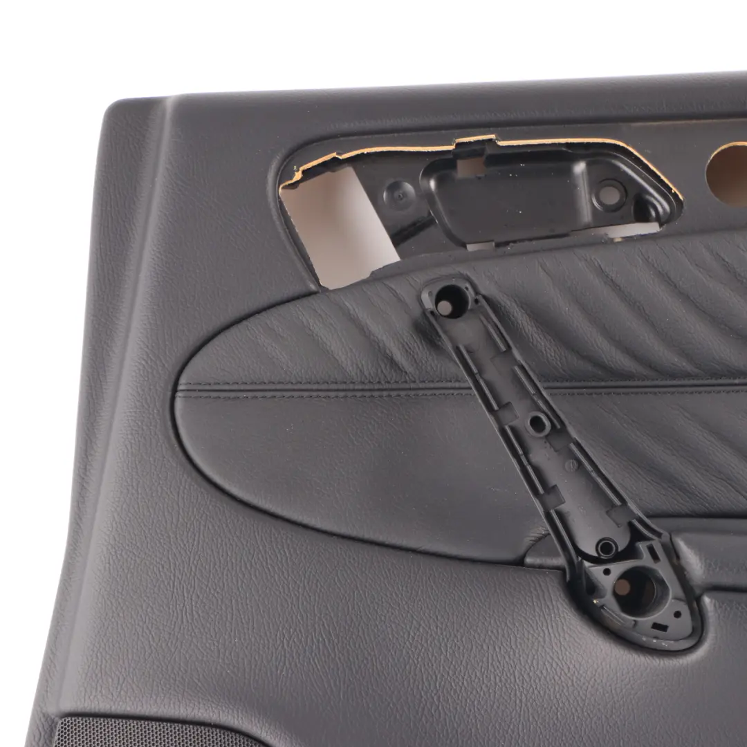 Mercedes W203 Door Card Rear Right O/S Trim Panel Black Leather - SKU A2037303862-1 - Part number A2037303862