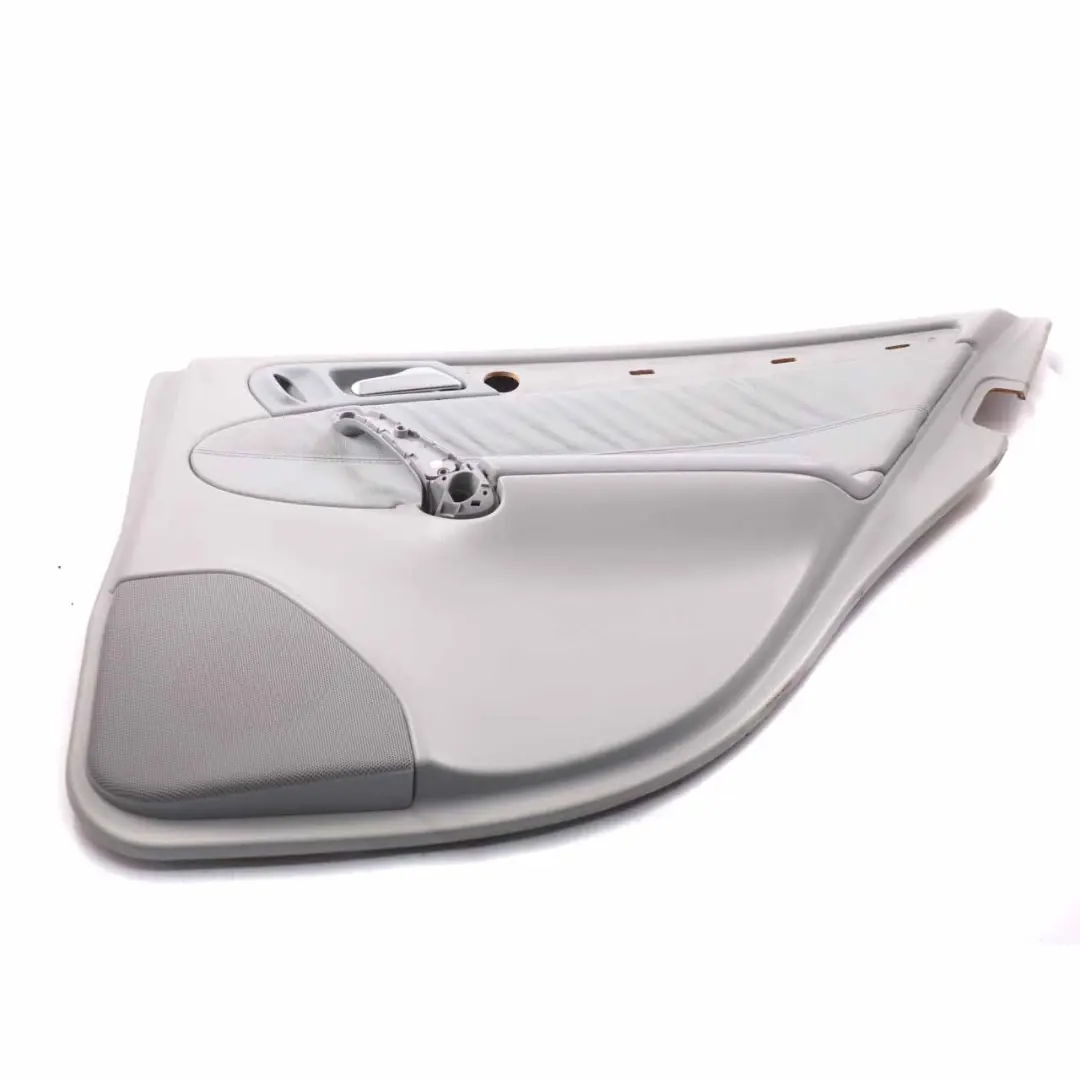 Door Card Trim Panel Right O/S Grey Leather to Mercedes W203 Rear with Part number A2037303862 Mercedes W203 Rear Door Card Trim Panel Right O/S Grey Leather - SKU A2037303862 - Part number A2037303862