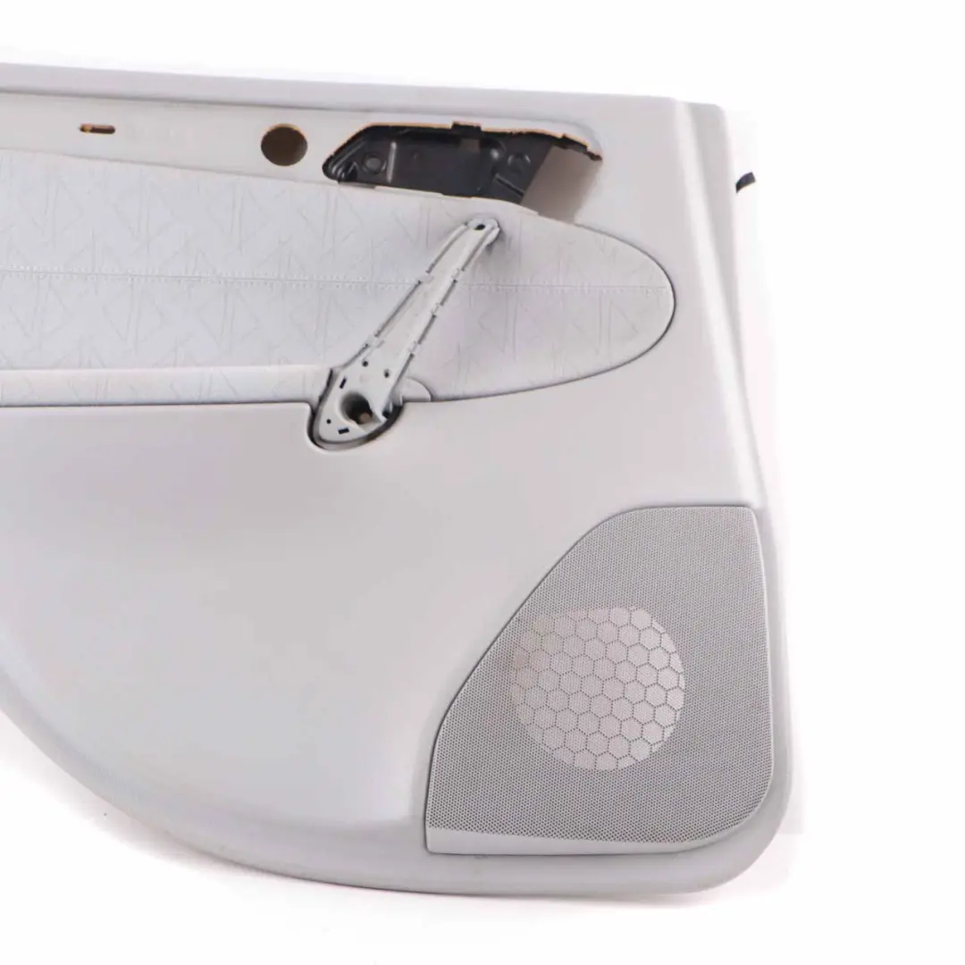 Door Card Rear Left N/S Trim Panel Cover Lining Cloth Grey to Mercedes W203 with Part number A2037303970 Mercedes W203 Door Card Rear Left N/S Trim Panel Cover Lining Cloth Grey - SKU A2037303970-1 - Part number A2037303970