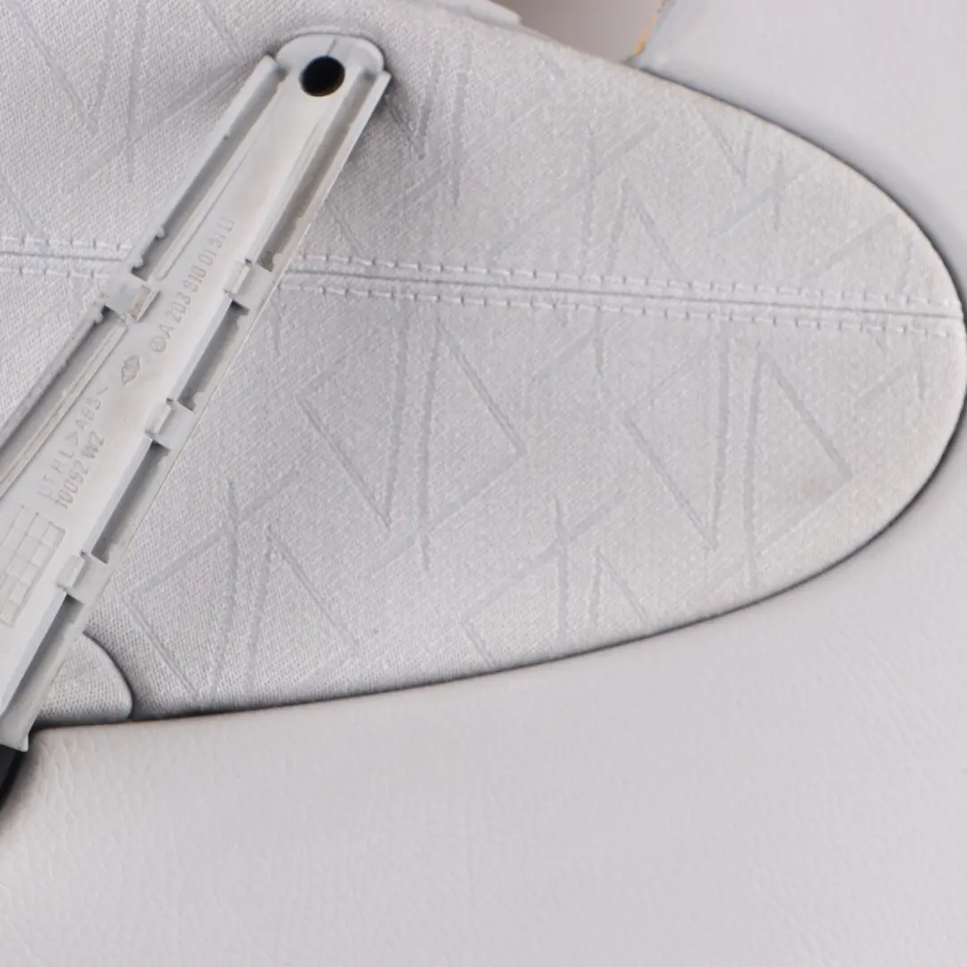 Door Card Rear Left N/S Trim Panel Cover Lining Cloth Grey to Mercedes W203 with Part number A2037303970 Mercedes W203 Door Card Rear Left N/S Trim Panel Cover Lining Cloth Grey - SKU A2037303970-1 - Part number A2037303970