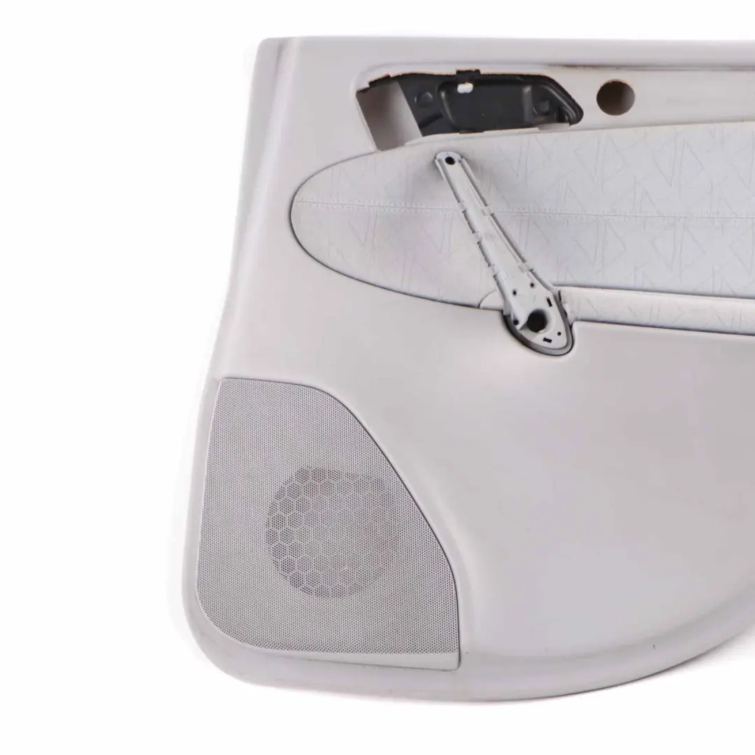 Door Card Rear Right O/S Trim Panel Cover Lining Cloth Grey to Mercedes W203 with Part number A2037304070 Mercedes W203 Door Card Rear Right O/S Trim Panel Cover Lining Cloth Grey - SKU A2037304070-2 - Part number A2037304070
