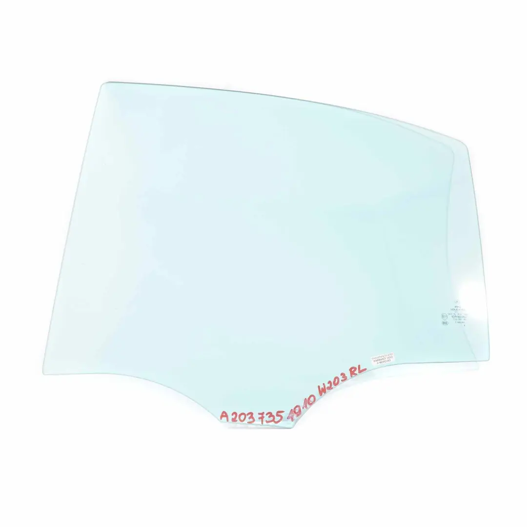Cristal Puerta Trasera Izquierda Acristalamiento AS2 para Mercedes W203 con número de pieza A2037351910 Mercedes W203 Cristal Puerta Trasera Izquierda Acristalamiento AS2 - SKU A2037351910 - Número de pieza A2037351910