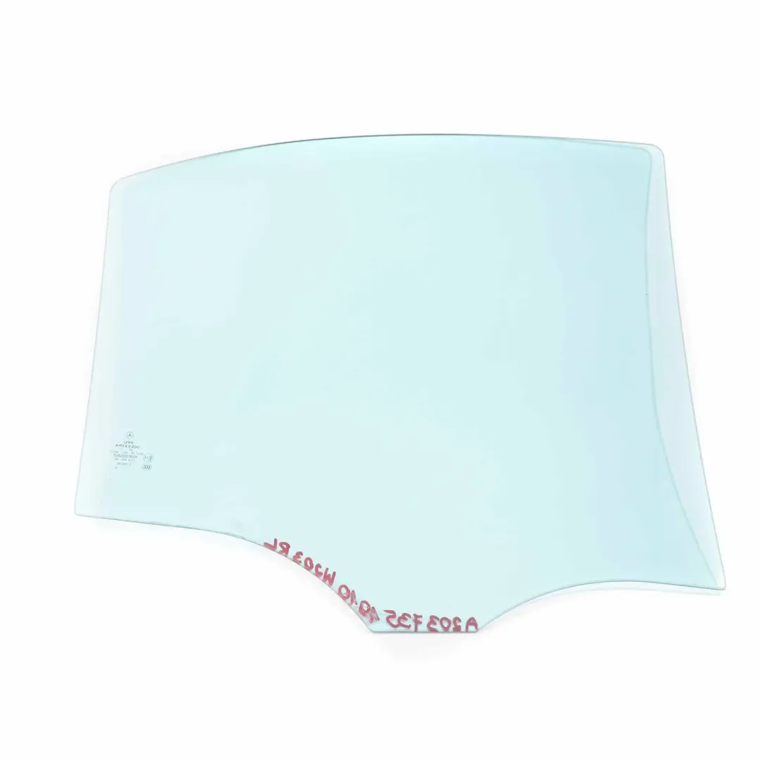 Mercedes W203 Window Glass Rear Door Left N/S Glazing Blue AS2 - SKU A2037351910 - Part number A2037351910