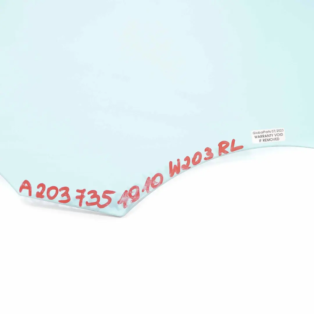 Mercedes W203 Vetro Porta Posteriore Sinistra Vetri Blu AS2 - SKU A2037351910 - Numero di parte A2037351910