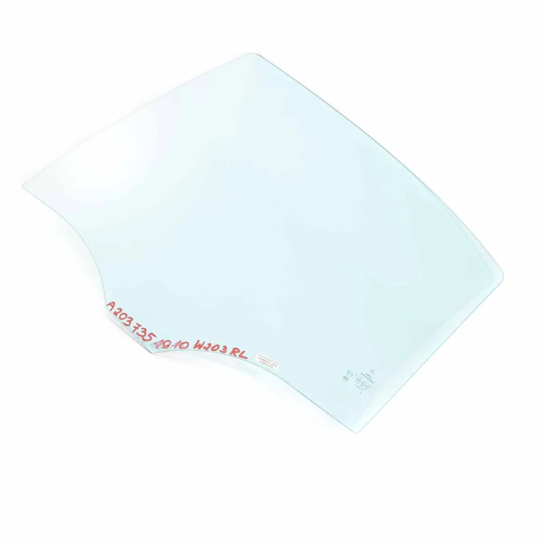 Window Glass Rear Door Left N/S Glazing Blue AS2 to Mercedes W203 with Part number A2037351910 Mercedes W203 Window Glass Rear Door Left N/S Glazing Blue AS2 - SKU A2037351910 - Part number A2037351910