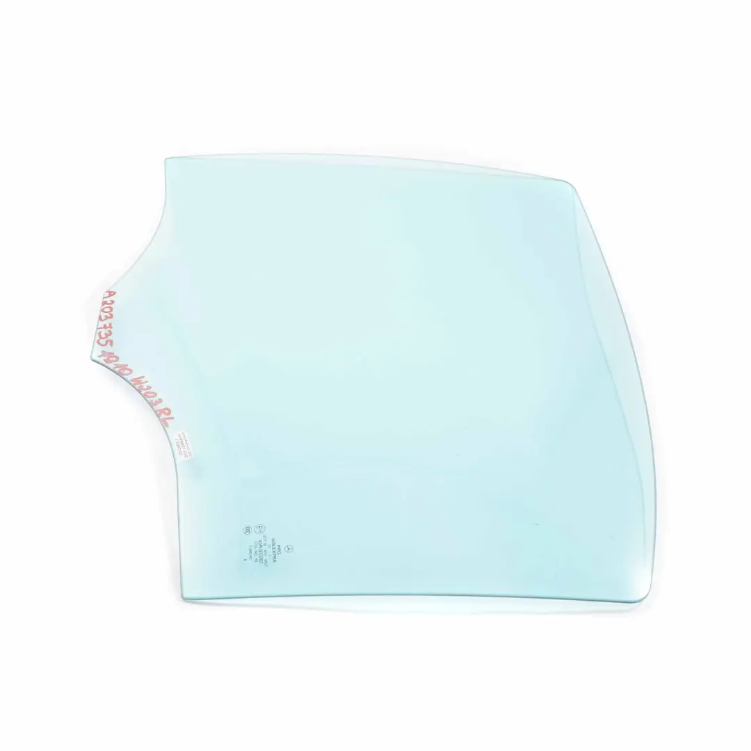 Mercedes W203 Window Glass Rear Door Left N/S Glazing Blue AS2 - SKU A2037351910 - Part number A2037351910