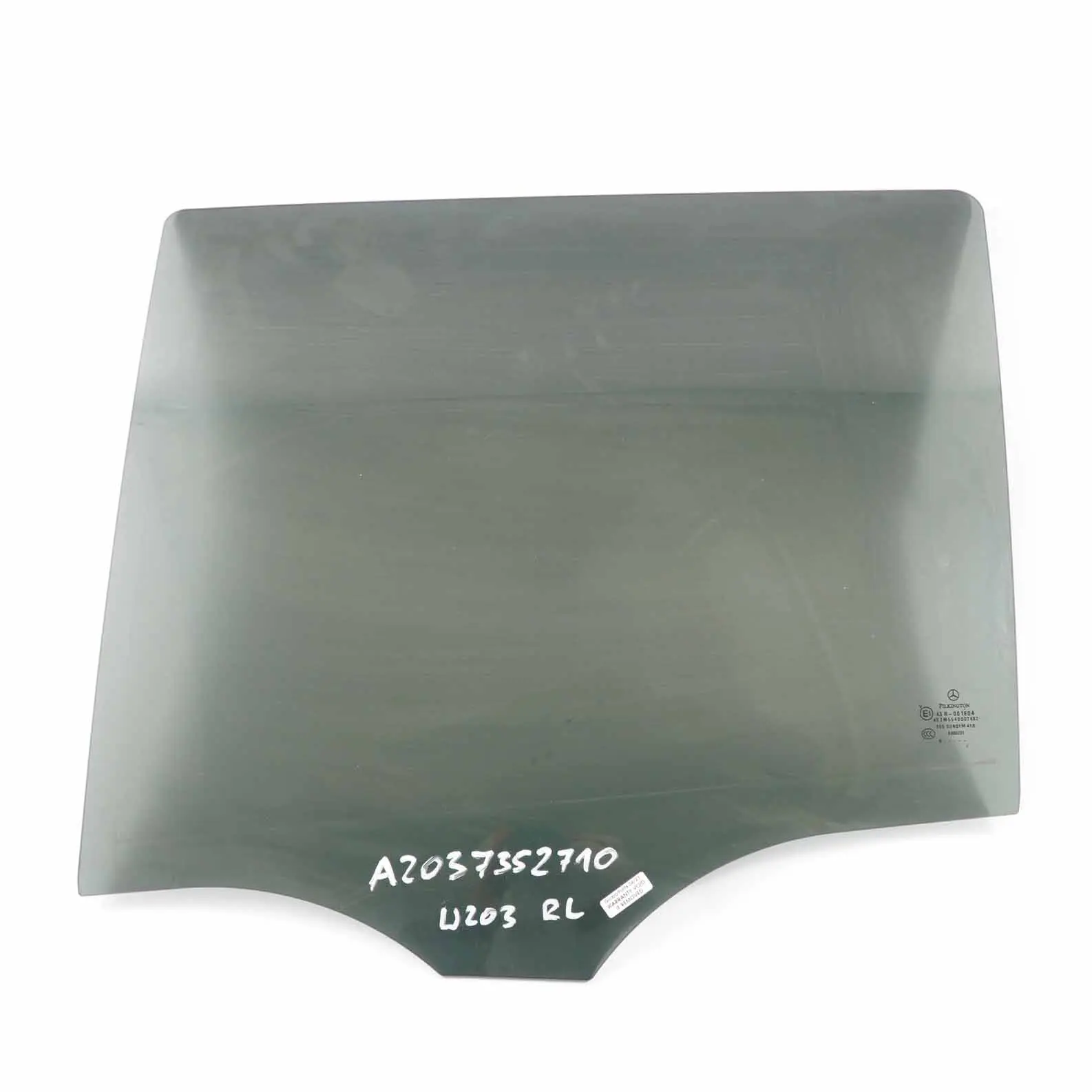 Mercedes W203 Berlina Vetro posteriore sinistro Nero AS3 A2037352710