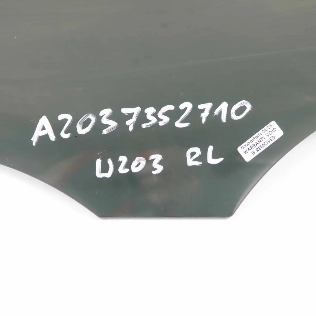 Mercedes W203 Saloon Rear Left N/S Window Glass Black AS3 - SKU A2037352710 - Part number A2037352710