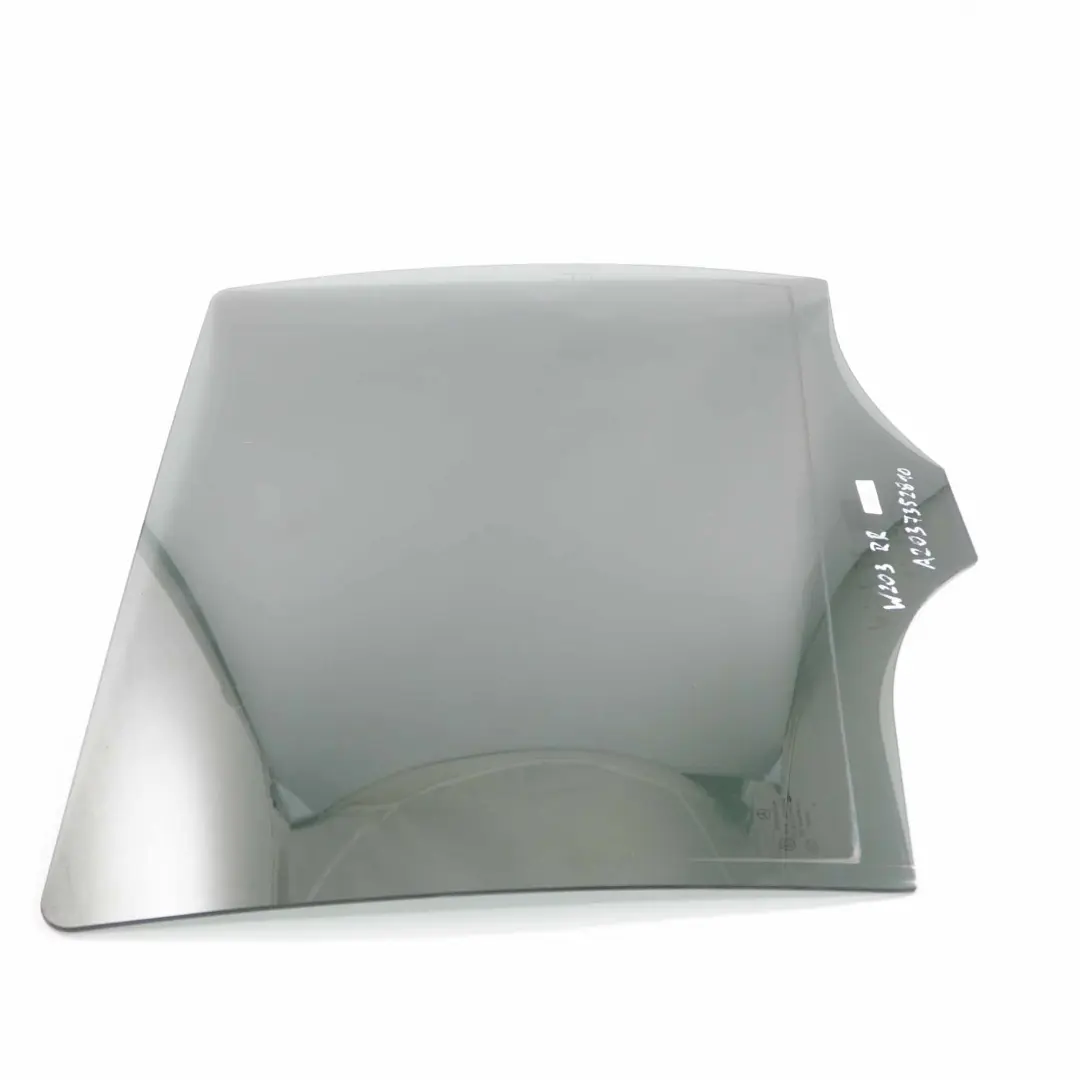 Mercedes W203 Estate Window Glass Rear Door Right O/S Black AS3 - SKU A2037352810 - Part number A2037352810