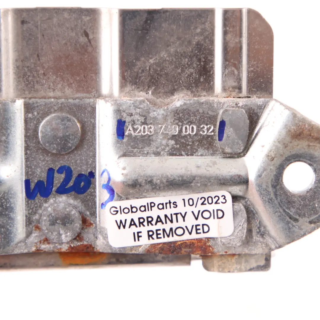 Trunk Tailgate Striker Lock Catch Hook Bracket to Mercedes W203 Estate with Part number A2037400032 Mercedes W203 Estate Trunk Tailgate Striker Lock Catch Hook Bracket - SKU A2037400032 - Part number A2037400032