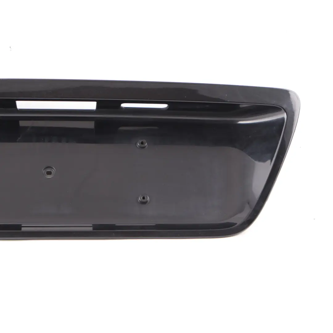 Trim Licence Number Plate Trunk Obsidian Black to Mercedes W203 Touring Tailgate with Part number A2037400381 Mercedes W203 Touring Tailgate Trim Licence Number Plate Trunk Obsidian Black - SKU A2037400381-OB - Part number A2037400381