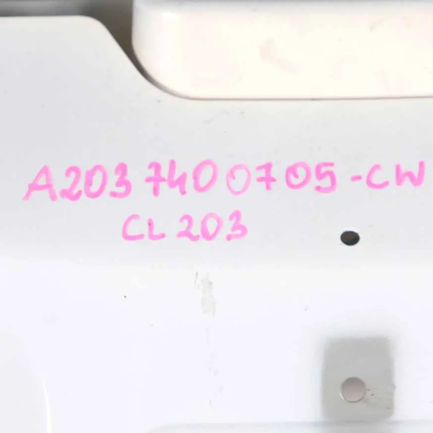 Boot Trunk Lid Tailgate Calcite White - 650 to Mercedes CLC CL203 with Part number A2037400705 Mercedes CLC CL203 Boot Trunk Lid Tailgate Calcite White - 650 - SKU A2037400705-CW - Part number A2037400705