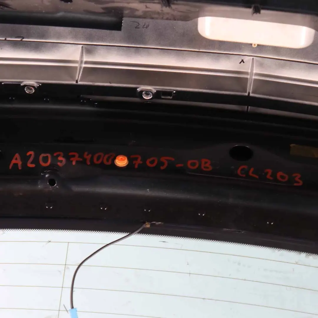 Mercedes CLC CL203 Boot Trunk Lid Tailgate Obsidian Black Metallic - 197 - SKU A2037400705-OB - Part number A2037400705