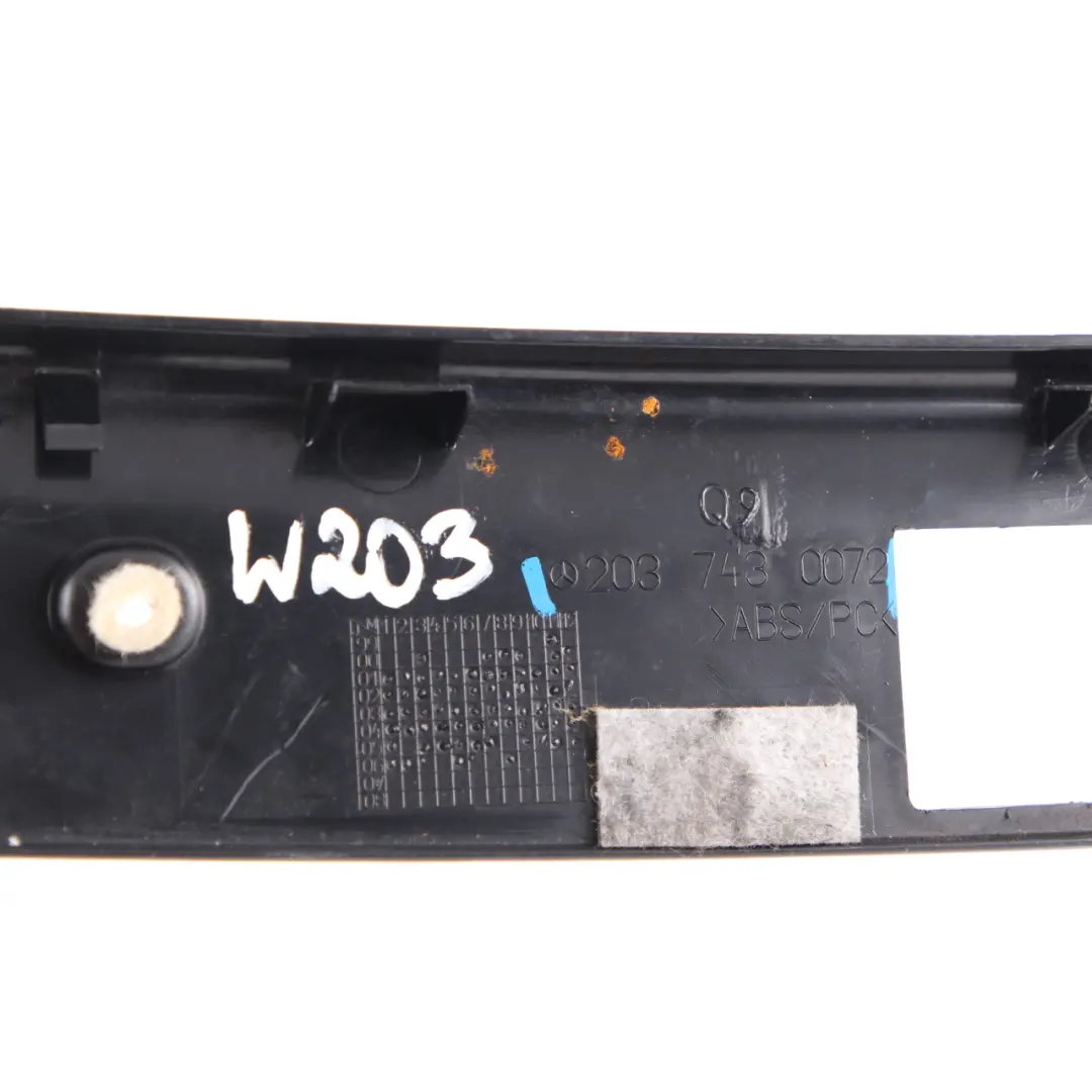 Mercedes W203 Touring Boot Trunk Lid Tailgate Handle Open Trim Cover - SKU A2037430072 - Part number A2037430072