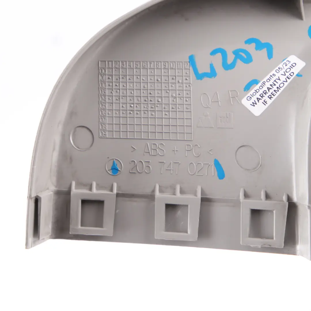 Trunk Lid Trim Rear Right O/S Tailgate Cover to Mercedes W203 Touring with Part number A2037470271 Mercedes W203 Touring Trunk Lid Trim Rear Right O/S Tailgate Cover - SKU A2037470271 - Part number A2037470271