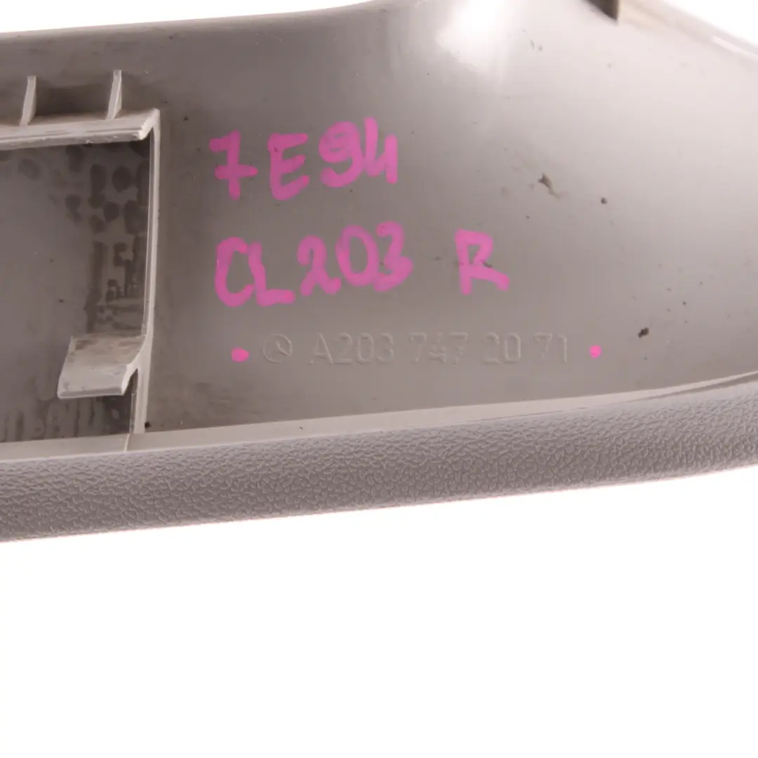 Mercedes CL203 Trunk Lid Interior Trim Cover Right O/S Window Frame - SKU A2037472071-1 - Part number A2037472071