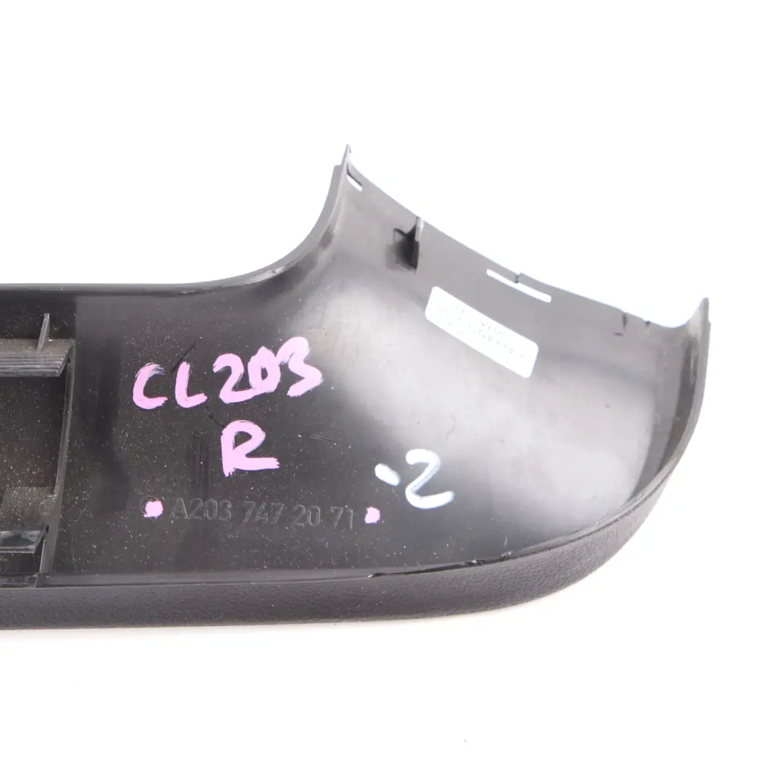 Mercedes CL203 Trunk Lid Interior Trim Cover Right O/S Window Frame - SKU A2037472071-2 - Part number A2037472071