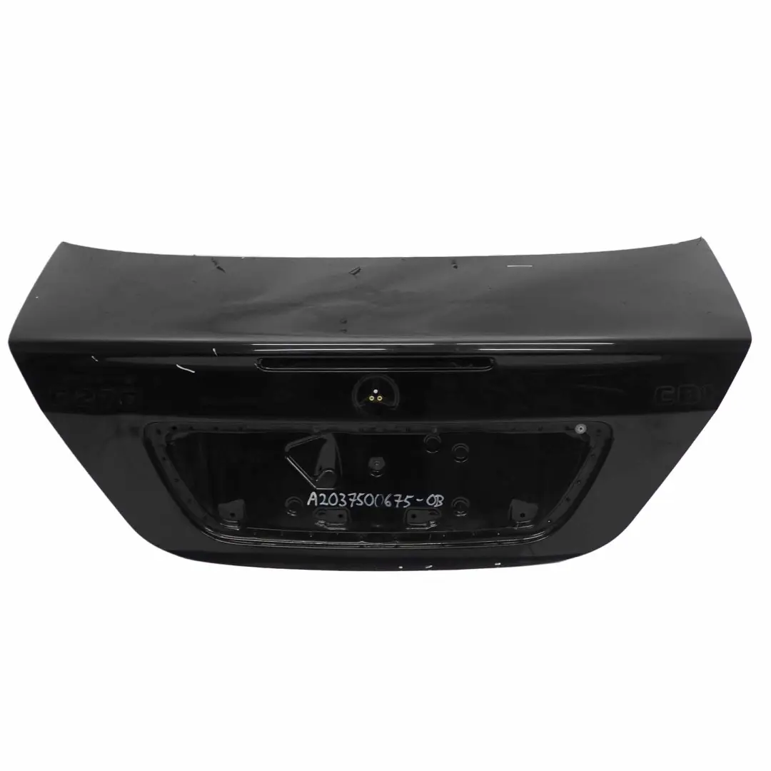 Mercedes W203 Boot Trunk Lid Tailgate Obsidian Black Metallic - 197 - SKU A2037500675-OB - Part number A2037500675
