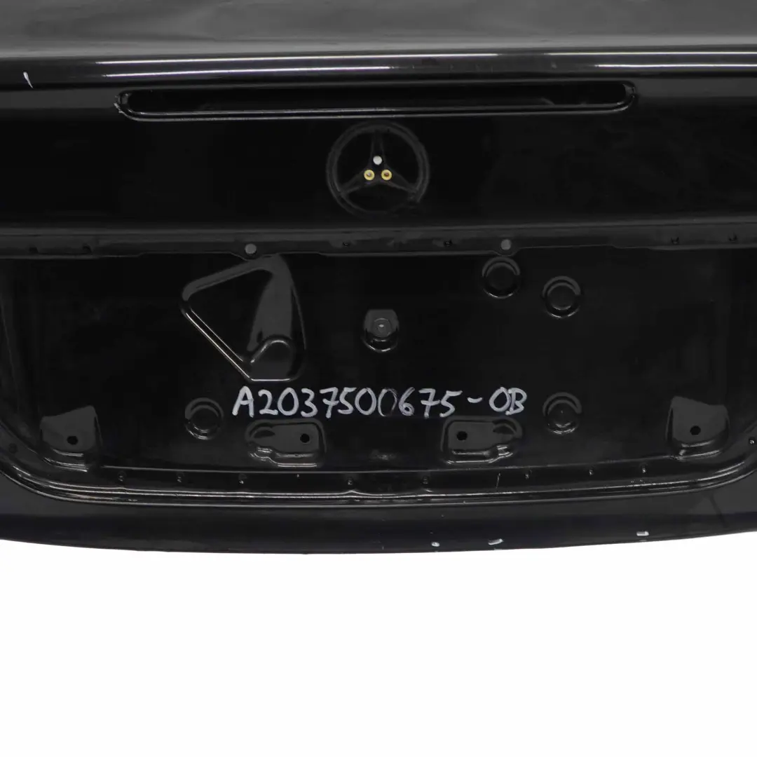 Mercedes W203 Boot Trunk Lid Tailgate Obsidian Black Metallic - 197 - SKU A2037500675-OB - Part number A2037500675