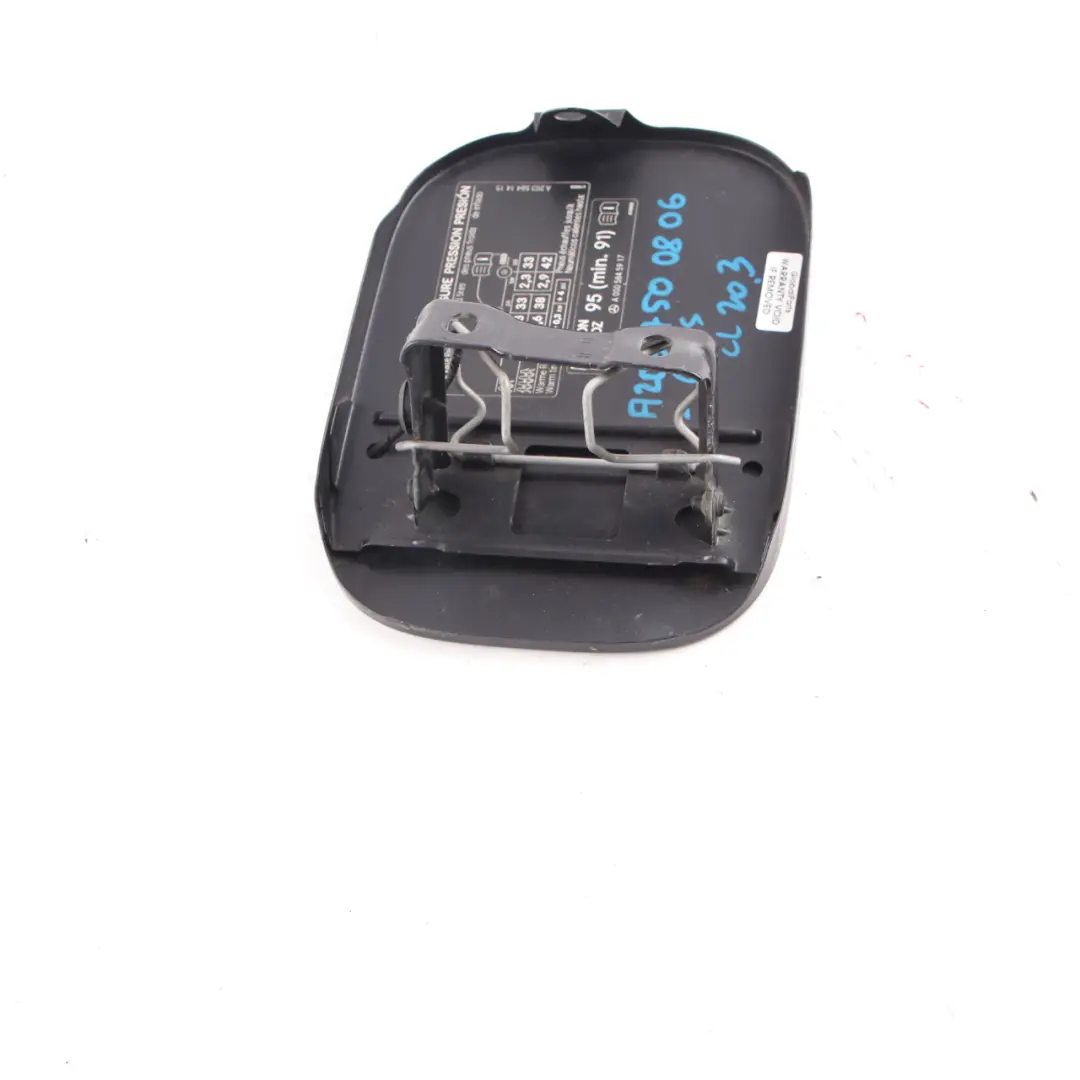 Mercedes CL203 Fuel Flap Tank Cap Cover Chromite Black - 112 - SKU A2037500806-CHS - Part number A2037500806