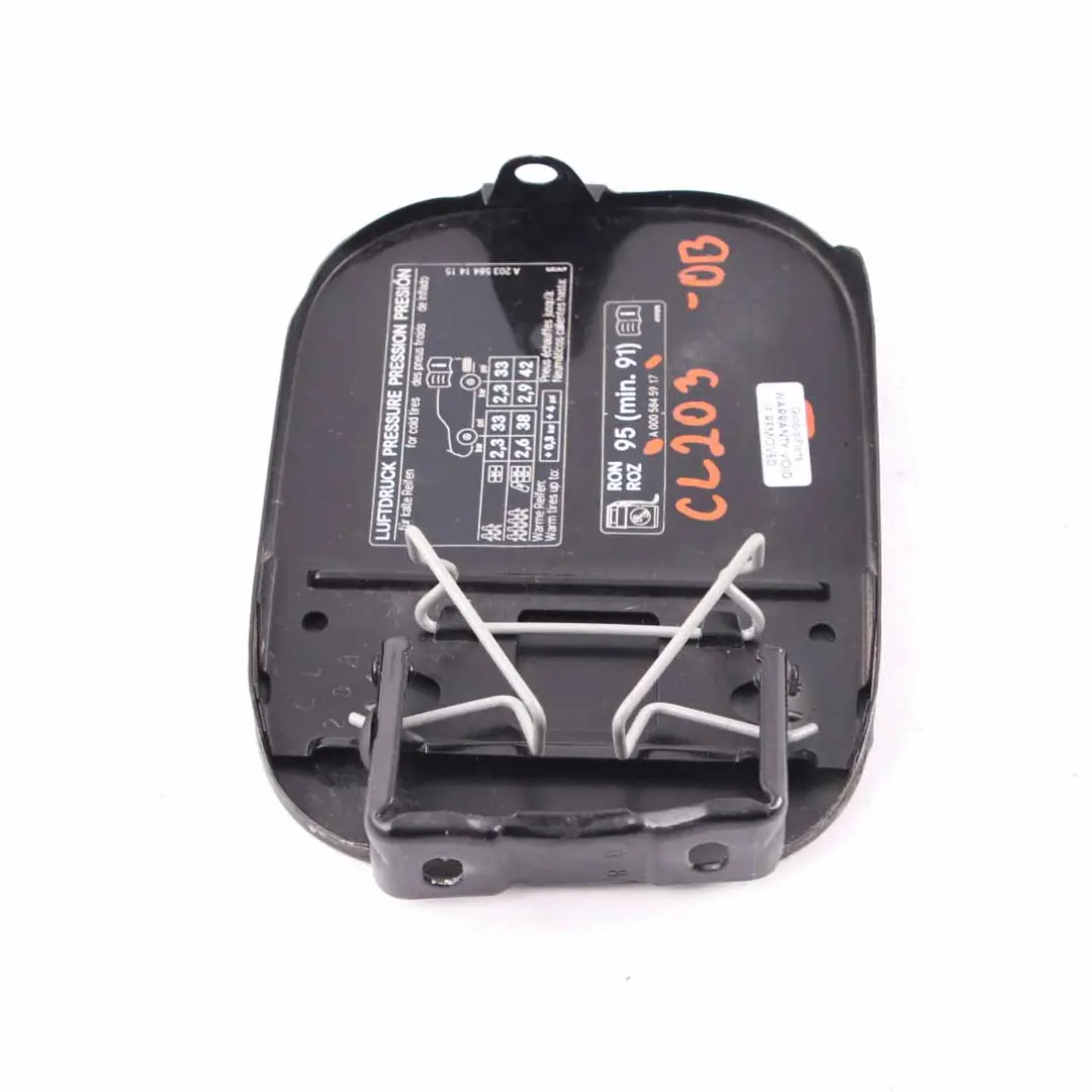 Mercedes-Benz CL203 Fuel Flap Tank Cap Cover Obsidian Black 197U - SKU A2037500806-OB1 - Part number A2037500806
