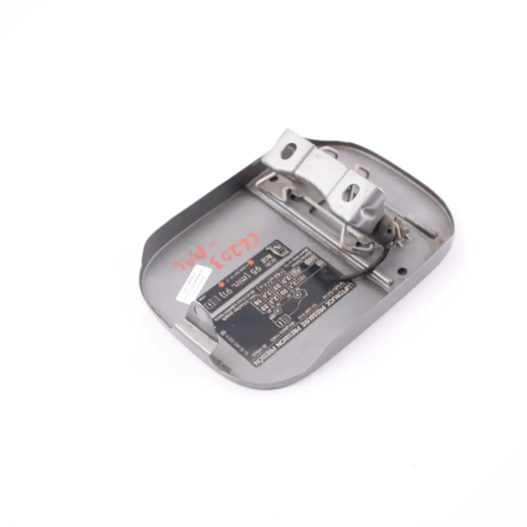 Mercedes-Benz CL203 Fuel Flap Tank Cap Cover Palladium Silver Metallic 792 to with Part number A2037500806 Mercedes-Benz CL203 Fuel Flap Tank Cap Cover Palladium Silver Metallic 792 - SKU A2037500806-PAL - Part number A2037500806