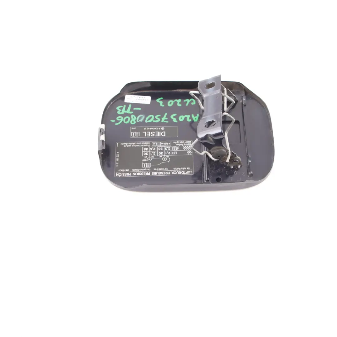 Filler Flap Tank Cap Cover Tanzanite Blue A2037500806 to Mercedes CL203 Fuel with Part number A2037500806-TB Mercedes CL203 Fuel Filler Flap Tank Cap Cover Tanzanite Blue A2037500806 - SKU A2037500806-TB - Part number A2037500806-TB