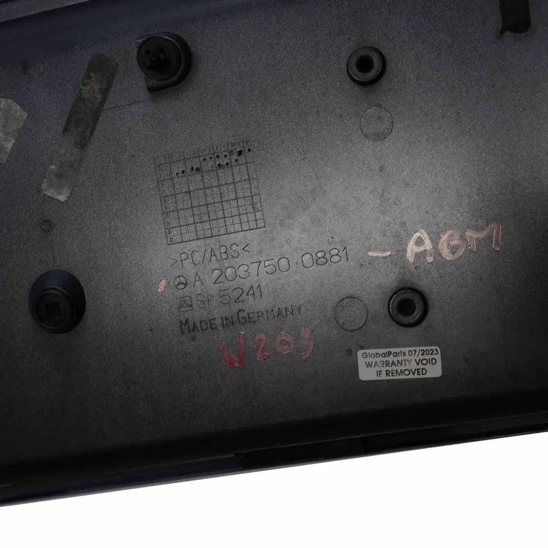 Mercedes W203 Blenda Osłona Klapy Niebieska - SKU A2037500881-ABM - Numer Części A2037500881