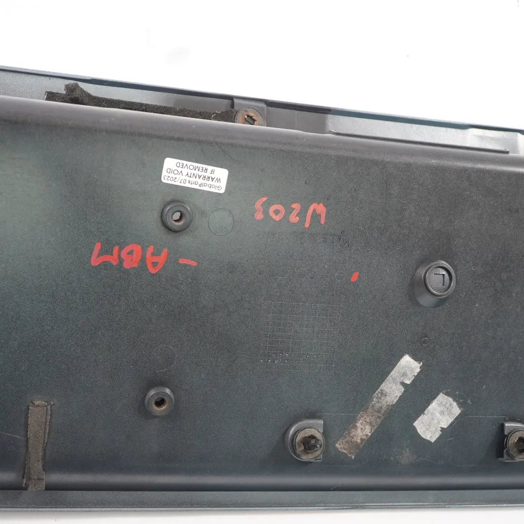 Trunk Tailgate Plate Holder Aragonite Blue - 941 to Mercedes W203 Rear with Part number A2037500881 Mercedes W203 Rear Trunk Tailgate Plate Holder Aragonite Blue - 941 - SKU A2037500881-ABM - Part number A2037500881