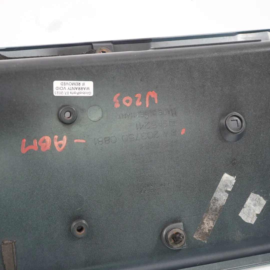 Porta targa baule posteriore Aragonite Blu - 941 per Mercedes W203 con numero di parte A2037500881 Mercedes W203 Porta targa baule posteriore Aragonite Blu - 941 - SKU A2037500881-ABM - Numero di parte A2037500881